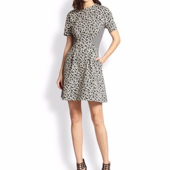 Thakoon Addition Side Panel Floral Print Mini Dress - Picture 3 of 15